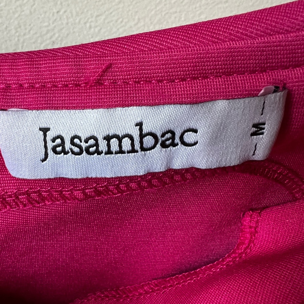JASAMBAC Pink Sweetheart High Low Dress Pockets Feminine Girly Coquette M - Picture 5 of 12